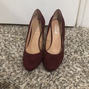 Lauren Blackwell suede heels size 7